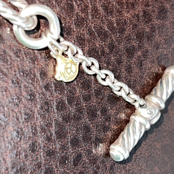 David Yurman 36” necklace 18K gold and 925 silver link - Picture 5 of 12